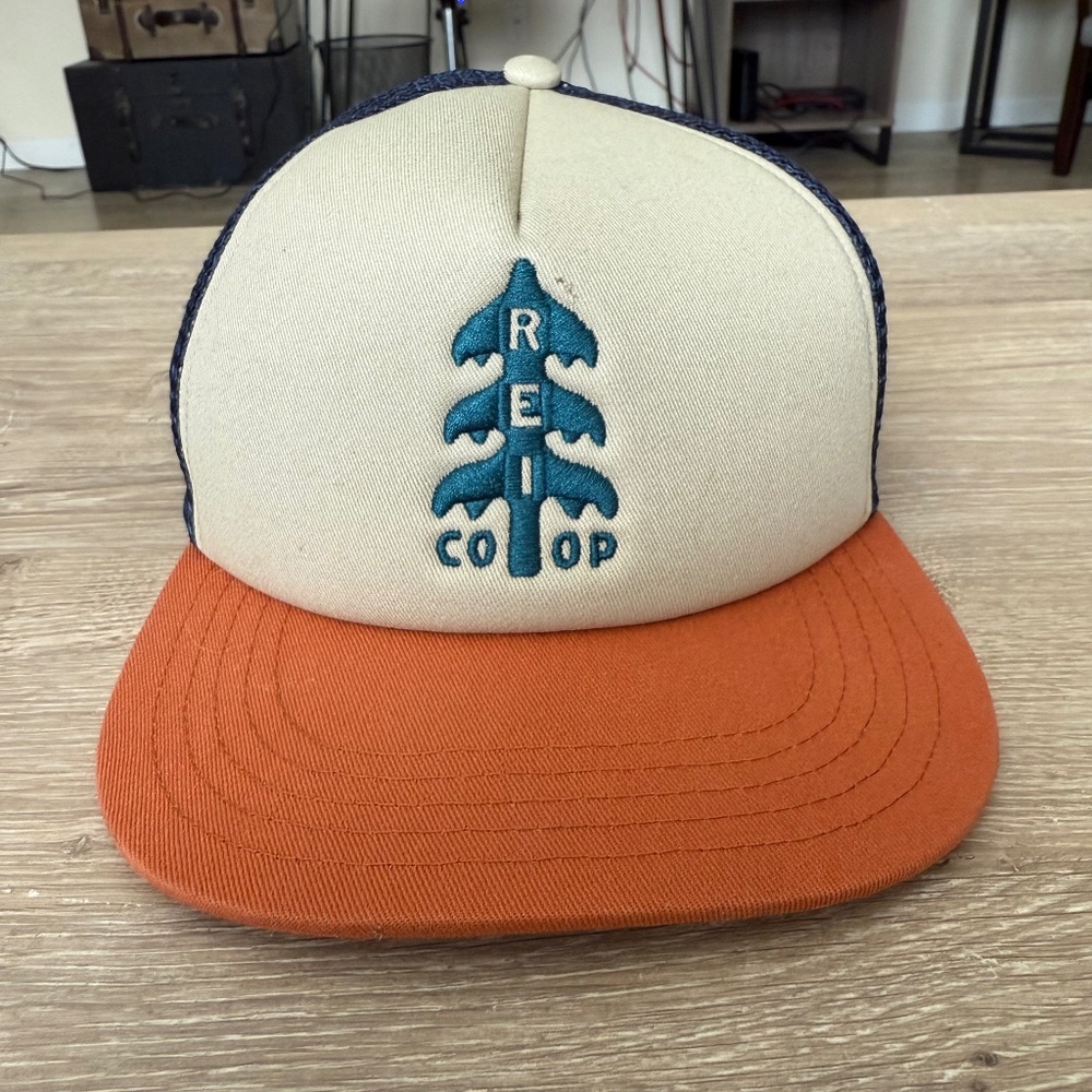 REI Co-op Tree Logo Snapback Trucker Hat